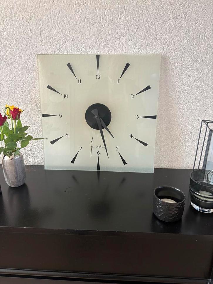 Wandklok Jan des Bouvrie, Huis en Inrichting, Woonaccessoires | Klokken, Gebruikt, Wandklok, Analoog, Ophalen of Verzenden