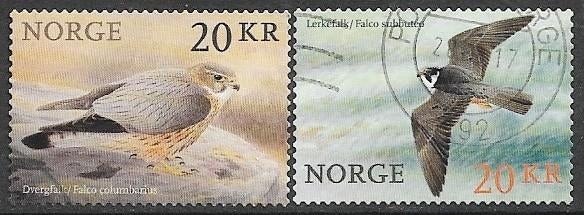 NOORWEGEN serie Roofvogels - Valken - 2017, Verzenden, Noorwegen, Gestempeld