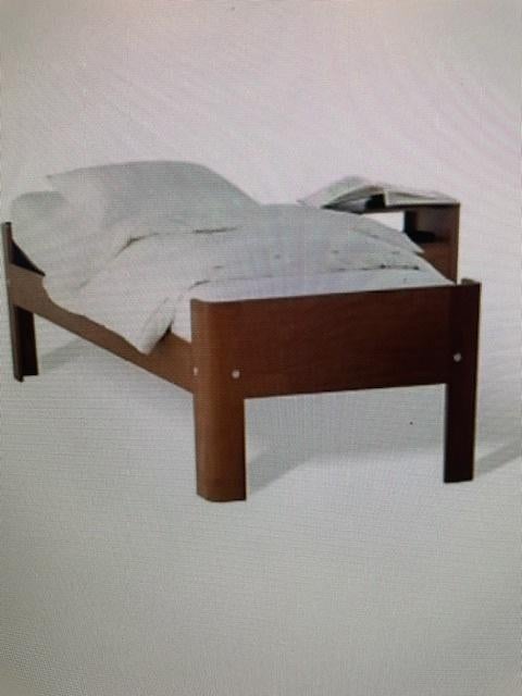 Auping auronde  3000 bed, Ophalen, 90 cm, Eenpersoons, Bruin