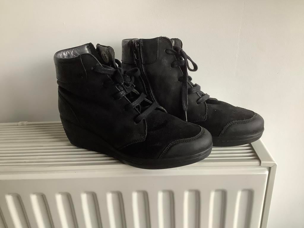 XSensible enkellaarzen maat 38 H, Kleding | Dames, Schoenen, Zwart, Lage of Enkellaarzen, Ophalen of Verzenden, Zo goed als nieuw