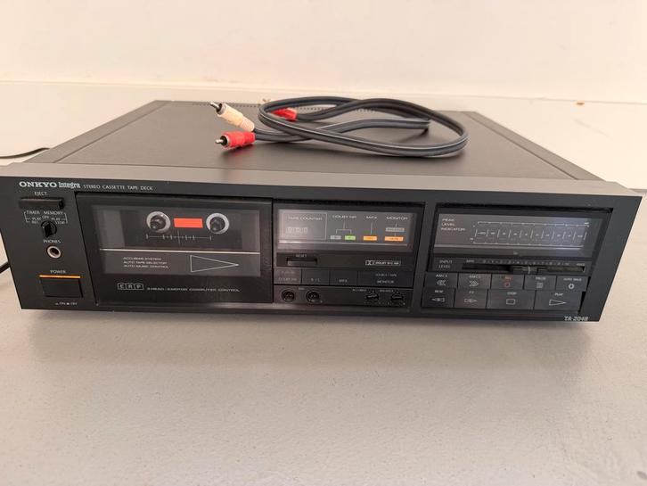 Onkyo TA-2048 Cassettedeck - Vintage Stereo Tapedeck, Audio, Tv en Foto, Cassettedecks, Enkel, Overige merken, Tiptoetsen, Ophalen of Verzenden