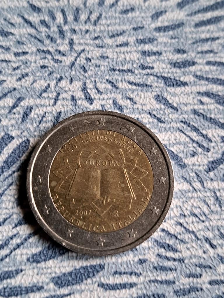 2 euro cc Italië 50 jaar Verdrag van Rome 2007, Postzegels en Munten, Munten | Europa | Euromunten, Ophalen of Verzenden, Italië