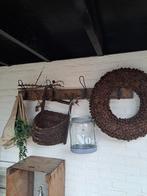 Kapstok met oude haken vintage,brocant,antiek, Ophalen, Gebruikt, X, X