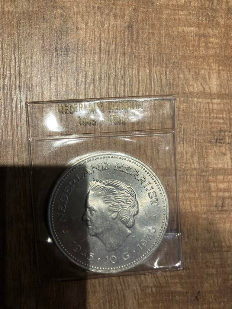 Nederland Herrijst 1945-1970 Zilveren 10 Gulden Munt Juliana, Postzegels en Munten, Munten | Nederland, Ophalen, Koningin Juliana