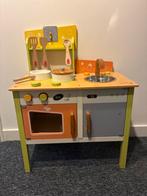 Houten Kinderkeukentje Wood Be Fun met accessoires, Ophalen of Verzenden, Gebruikt, Hout, Speelkeuken