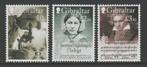 Gibraltar - 2020 - Franklin, Nightingale, Beethoven - pf, Verzenden, Overige landen, Postfris