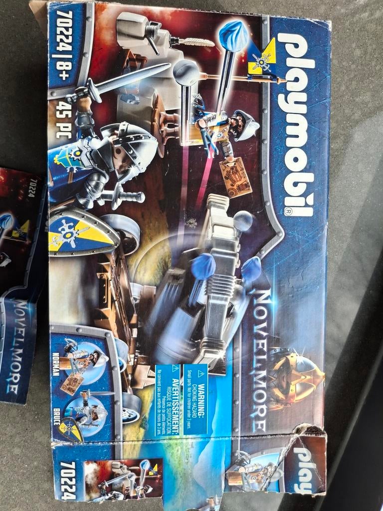 Playmobil Novelmore 70224 Katapult Compleet in Doos, Ophalen of Verzenden, Gebruikt, Complete set
