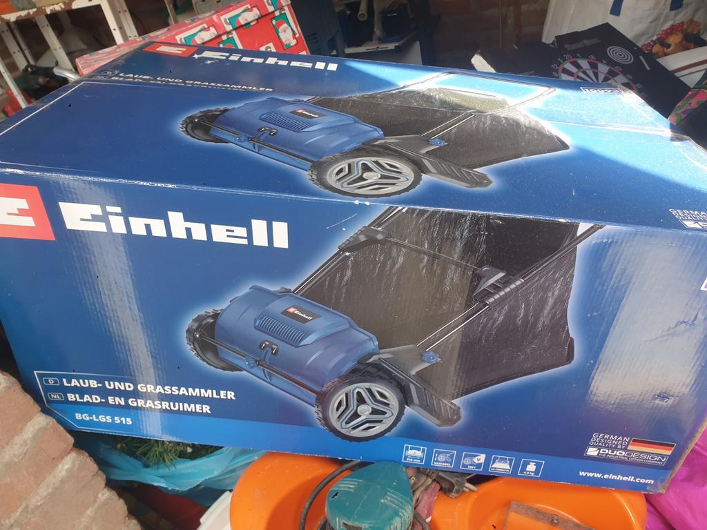 Einhell Blad- en Grasruimer - Nieuw in doos, Tuin en Terras, Bladblazers, Nieuw, Handgedragen, Elektrisch, Met opvangzak, Ophalen of Verzenden
