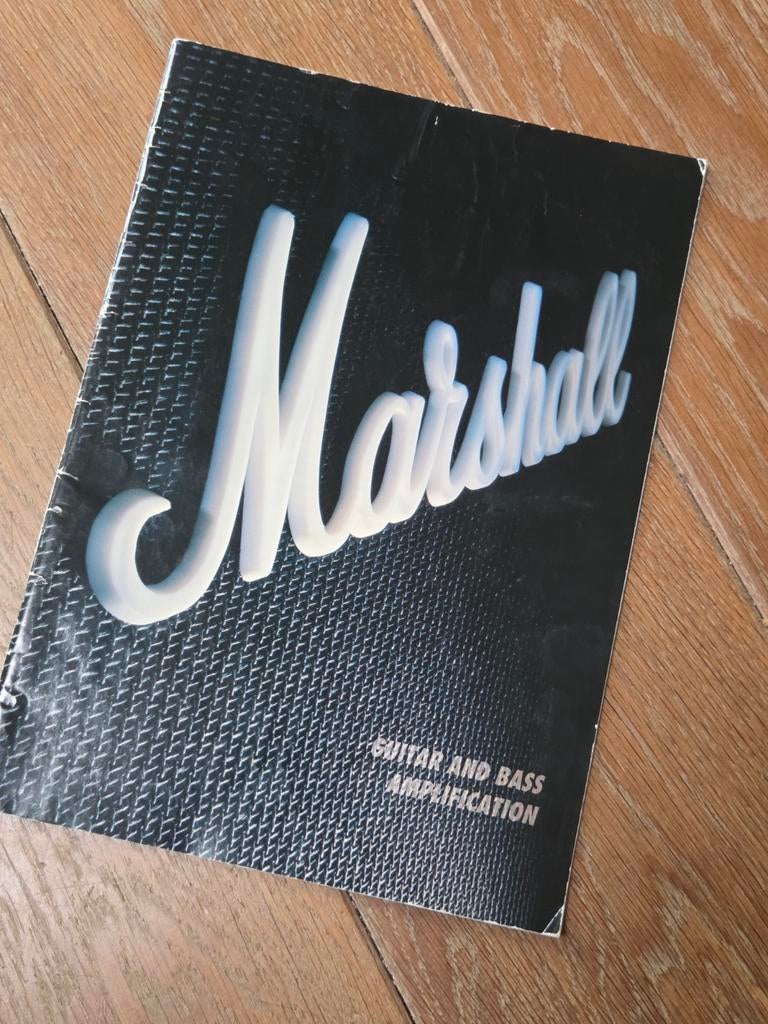 Marshall Amplification folders en catalogi, Ophalen of Verzenden, Gebruikt