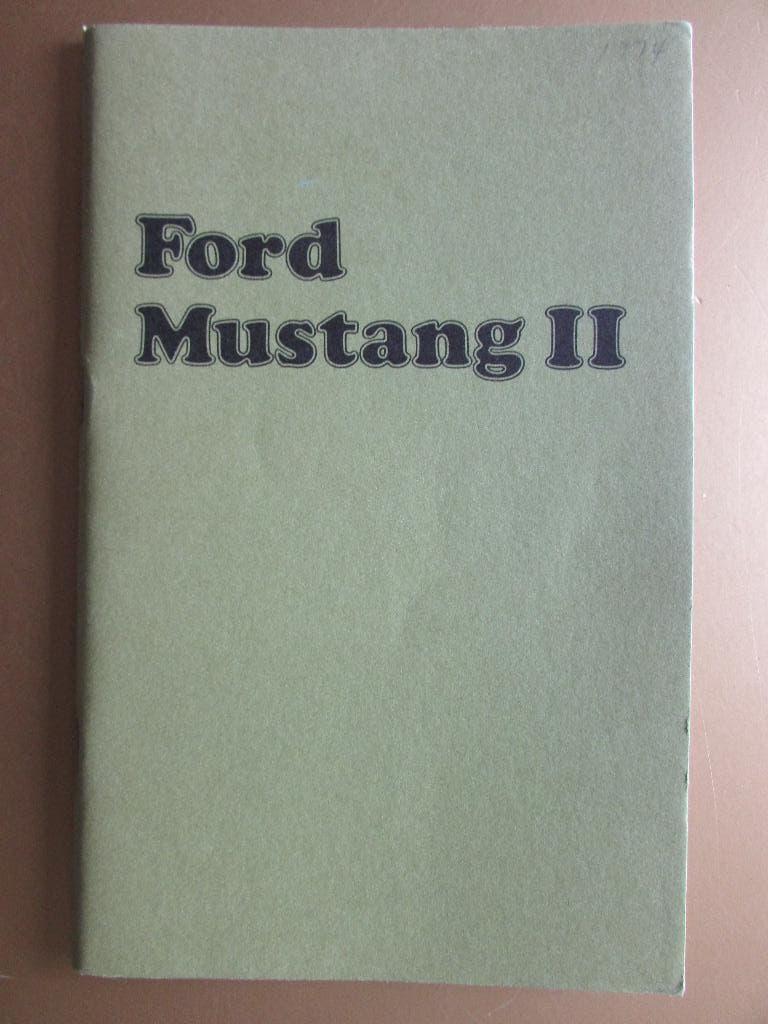 1974 Ford Mustang II owner's manual, Engels, Auto diversen, Handleidingen en Instructieboekjes, Ophalen of Verzenden