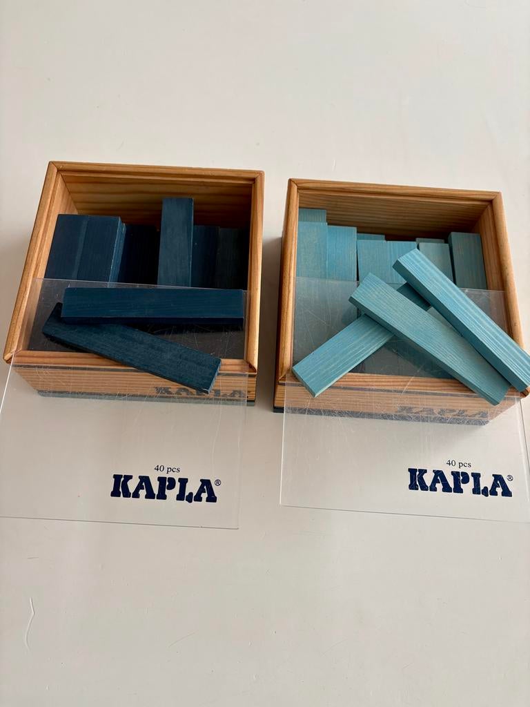 2 Dozen Kapla - Blauw en Lichtblauw, Ophalen, Gebruikt, Bouwen