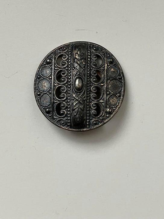 Vintage Sjaalclip Sjaalklem van SASA Sierlijk Metaal, Sieraden, Tassen en Uiterlijk, Broches, Gebruikt, Overige materialen, Zilver