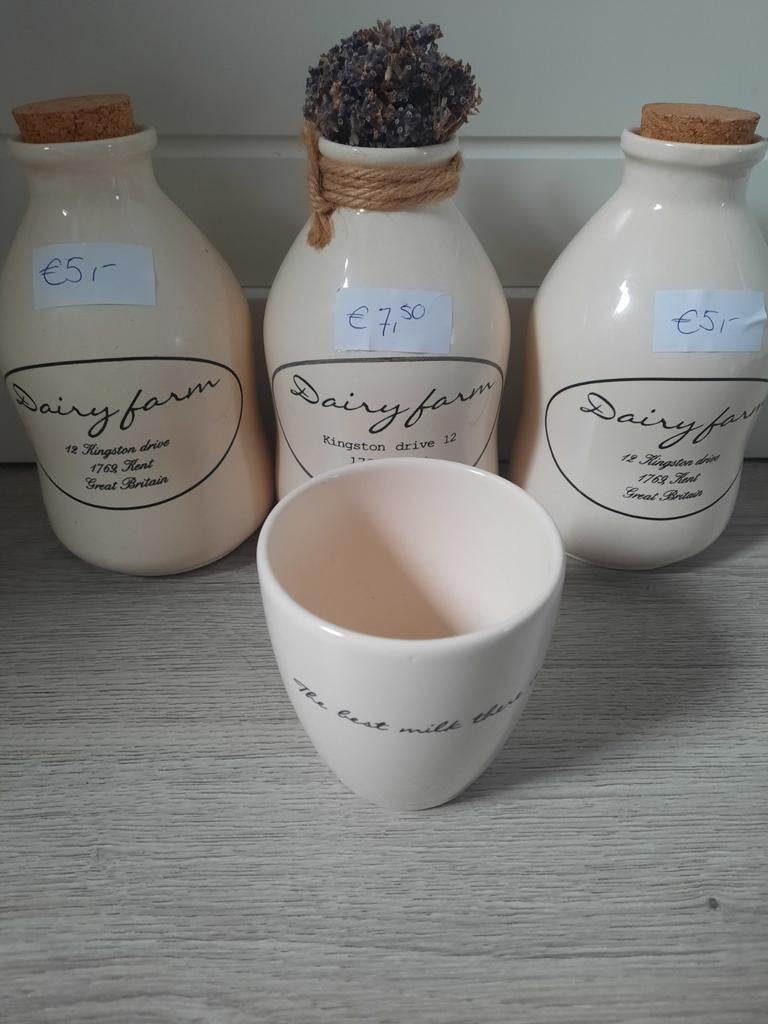 Riviera maison melksetje oude collectie, Ophalen, Zo goed als nieuw