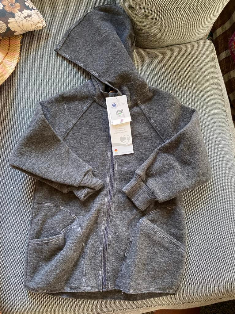 Prachtige nieuwe jas gekookte wol ENGEL NATUR mt 110/116, Verzenden, Nieuw, Jongen of Meisje, Jas