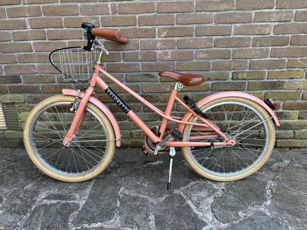 Veloretti Junior 20 inch blazing salmon - nette staat!, Ophalen, Gebruikt, 20 inch, Handrem