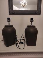 Tafellampen , leenbakker , erg zwaar, Huis en Inrichting, Lampen | Tafellampen, Ophalen, Zo goed als nieuw, Landelijke kruik lampen