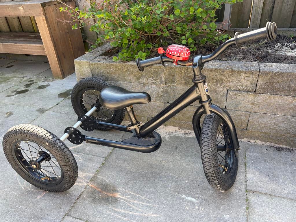 Trybike Steel 2-in-1 Loopfiets en Driewieler Zwart, Ophalen, Gebruikt, Verstelbare zitting