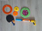 Buitenspeelgoed set frisbees blaster tafeltennisbatje bal, Ophalen of Verzenden, Gebruikt