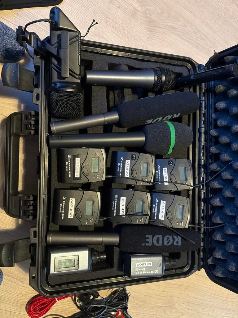 Complete Sennheiser 3 sets EW 100 G3 Draadloze Microfoon Set, Muziek en Instrumenten, Ophalen of Verzenden, Gebruikt, Overige typen