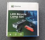 Exortus LED fietslamp set - USB oplaadbaar (nieuw), Verlichtingsset, Nieuw, Ophalen of Verzenden, Oplaadbaar