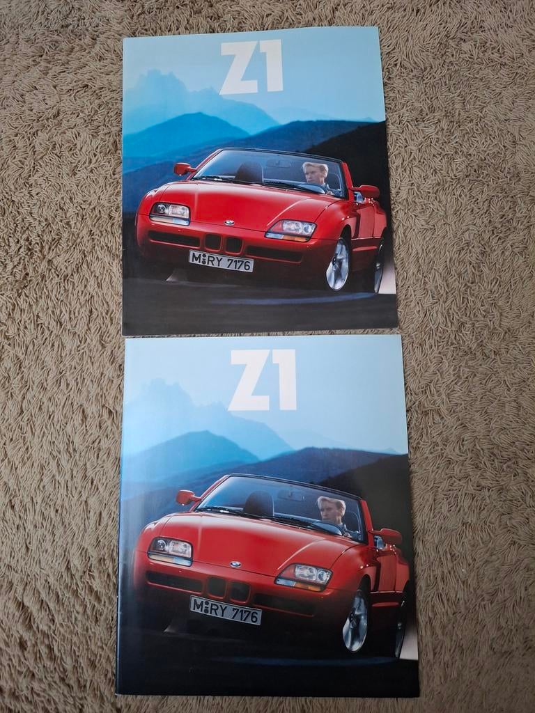 2x autofolder BMW Z1, Verzenden, Zo goed als nieuw, BMW