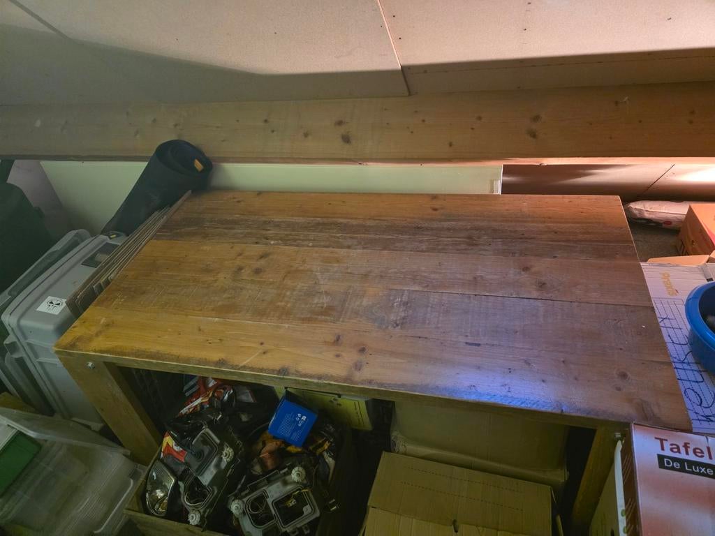 Houten tafel, Ophalen