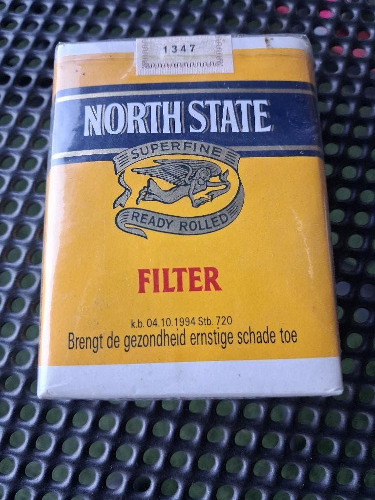 Oud pakje North state sigaretten, Verzamelen, Ophalen of Verzenden, Zo goed als nieuw, Tabaksdoos of Verpakking