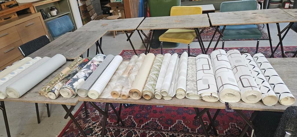 Behang, Huis en Inrichting, Stoffering | Behang, Ophalen of Verzenden, Minder dan 10 m²