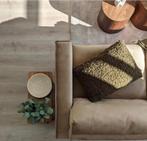 Chique beige DFS bank met chaise lounge, Ophalen, 250 tot 300 cm, Chique beige Japandi warm Scandinavian, Zo goed als nieuw