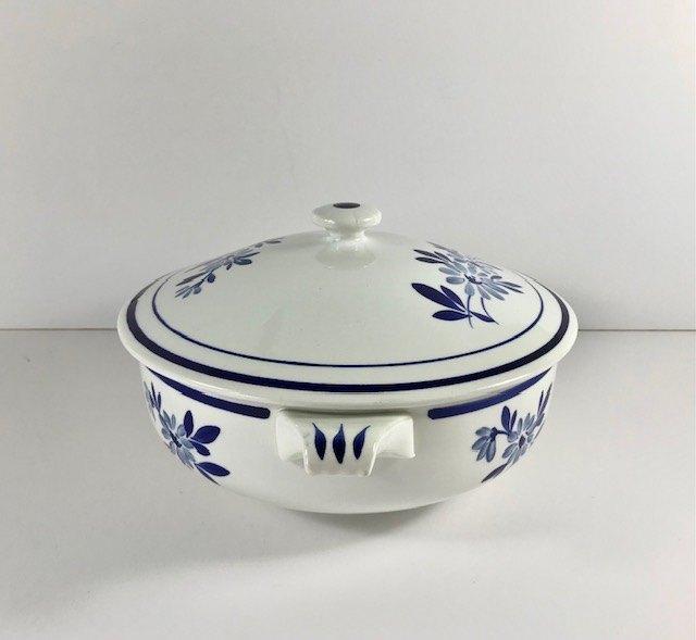 Gien Ceres soupière terrine met deksel blauw, Ophalen of Verzenden