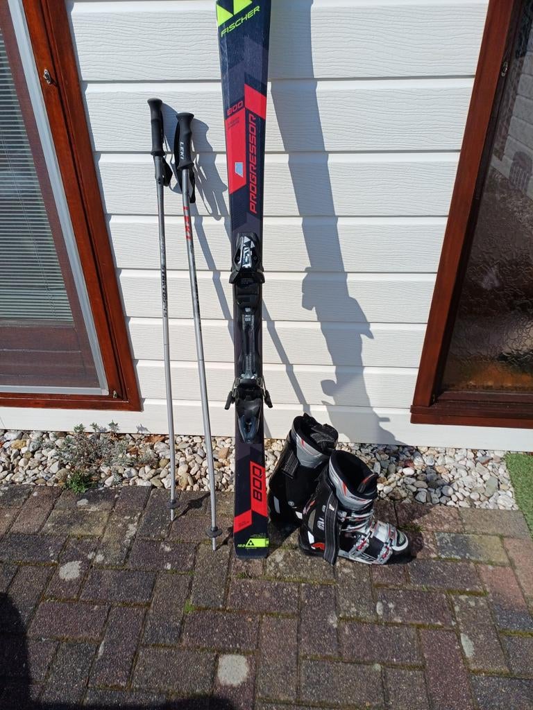 Zgan skieen te koop, 160 tot 180 cm, Fischer, Ophalen of Verzenden, Zo goed als nieuw