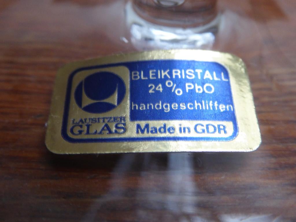 Kristallen wijnglas, roemer, Lausitzer glas, Ophalen of Verzenden