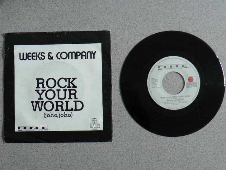 Weeks & Company - Rock your world VINYL SINGLE, Cd's en Dvd's, Vinyl Singles, Gebruikt, Single, Pop, 7 inch, Ophalen of Verzenden