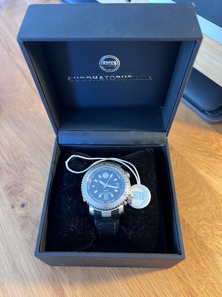 Buddha to Buddha Aquatic Explorer 2.0 horloge, Sieraden, Tassen en Uiterlijk, Horloges | Heren, Overige merken, Leer, Staal, Polshorloge