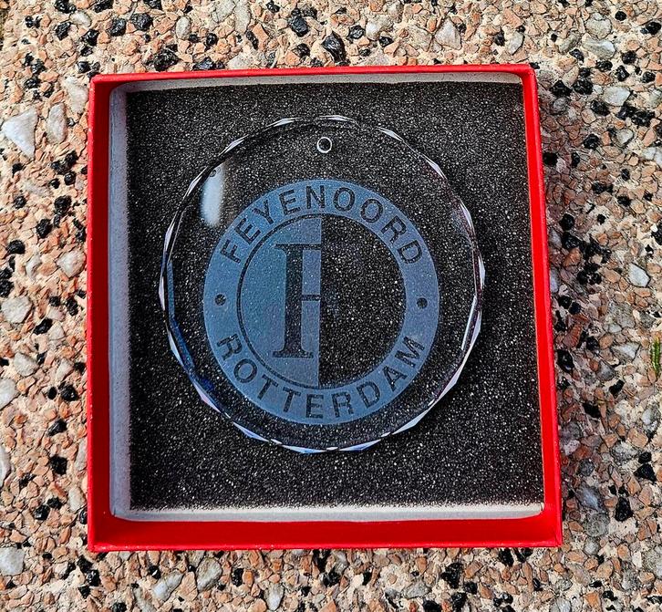 Glazen Feyenoord hanger, Verzamelen, Sportartikelen en Voetbal, Ophalen of Verzenden