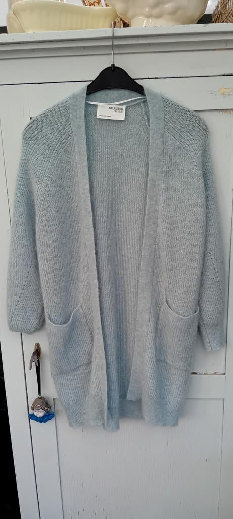 Selected femme vest, Verzenden, Zo goed als nieuw, Blauw