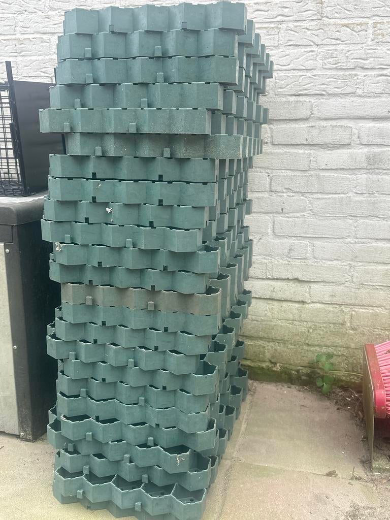 24 Nieuwe Grastegels / Grasdallen (33x62 cm), Ophalen, Kunststof, Overige typen, Nieuw