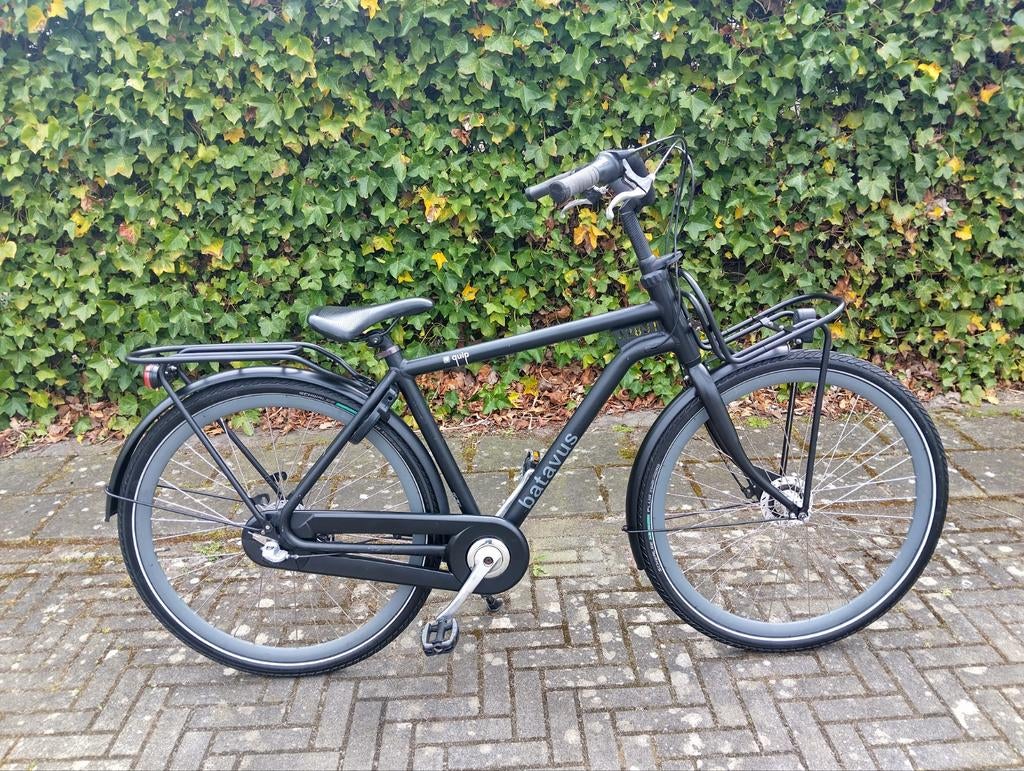 Batavus, laag model jongensfiets, schoolfiets, mat zwart, Fietsen en Brommers, Fietsen | Heren | Herenfietsen, Ophalen, Gebruikt