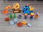 Lego / Duplo graafmachine en vrachtwagen, Ophalen of Verzenden, Zo goed als nieuw, Complete set, Duplo