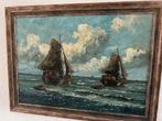 Impressionistisch schilderij: Visserij op de Zuiderzee, Antiek en Kunst, Ophalen