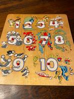 Houten kinder puzzel met knopjes, Ophalen of Verzenden, Zo goed als nieuw