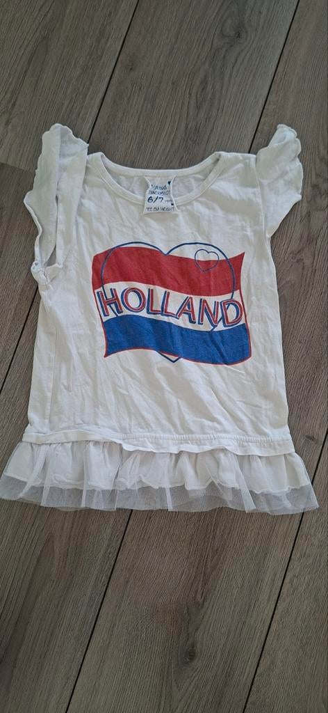 ZGN Shirt Maat 122 met 'Holland' Opdruk, Kinderen en Baby's, Kinderkleding | Maat 122, Ophalen of Verzenden, Zo goed als nieuw