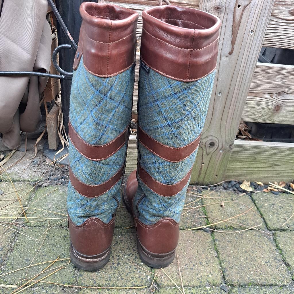 Stevige Dubarry outdoor laarzen met ruit maat 40 / 6,5, Ophalen, Overige soorten, Zo goed als nieuw, Dames