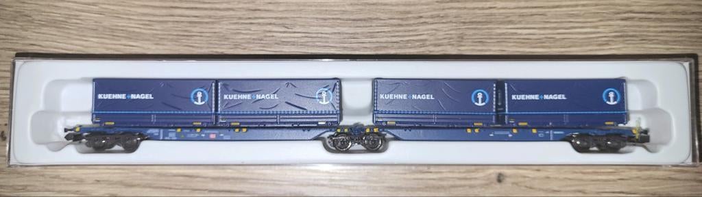 container wagon"keuhne +nagel" van hobbytrain h23730, Overige merken, Gelijkstroom, Wagon, Ophalen of Verzenden