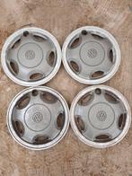 VW Polo 86c stalen velgen met wieldoppen, Auto diversen, Wieldoppen, Ophalen, Gebruikt