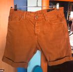 stoere oranje/bruine shorts Jack and Jones 42/44 zgan, Kort, Verzenden, Maat 42/44 (L), Oranje