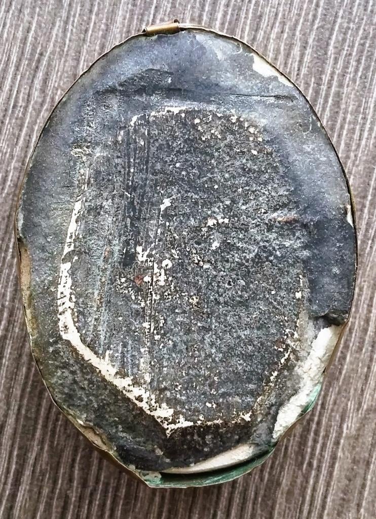 Om 1850 Meerschuim Heilige Hanger Notre Dame de Hal, Antiek en Kunst, Ophalen of Verzenden