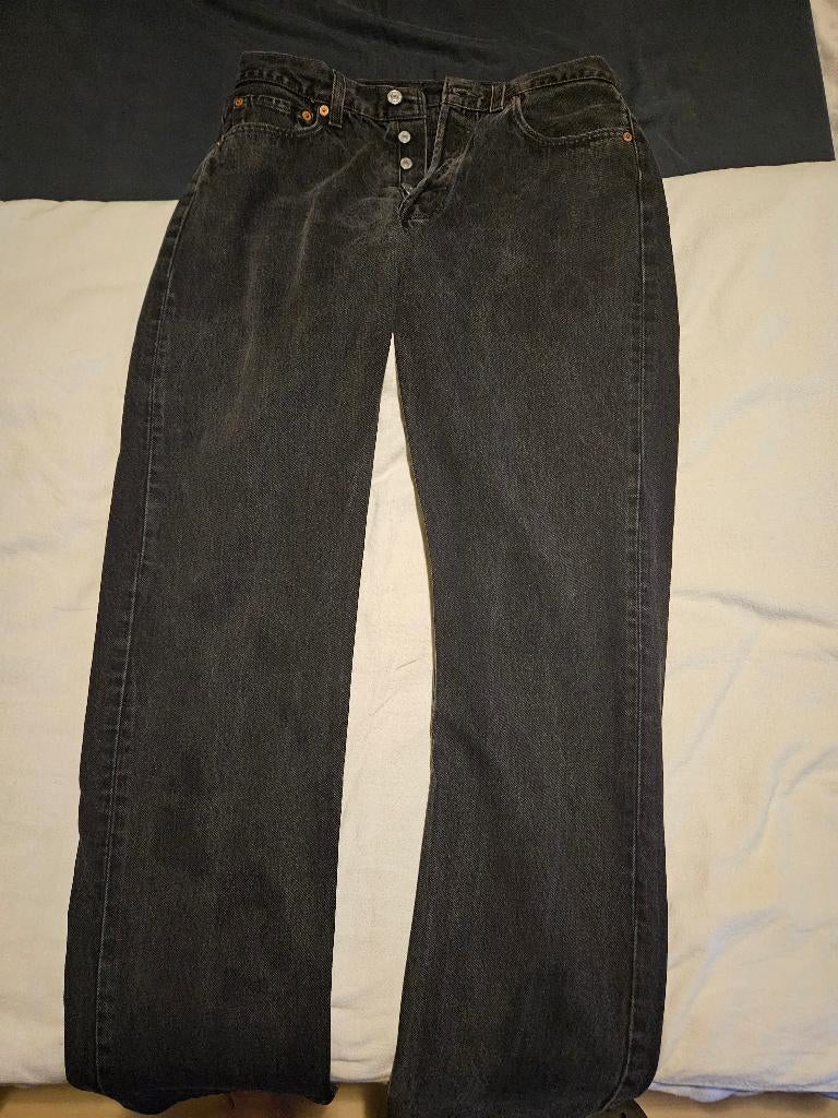 Levi's 501 zwart zgan, Kleding | Dames, Spijkerbroeken en Jeans, Ophalen, Zwart, Zo goed als nieuw, W33 - W36 (confectie 42/44)