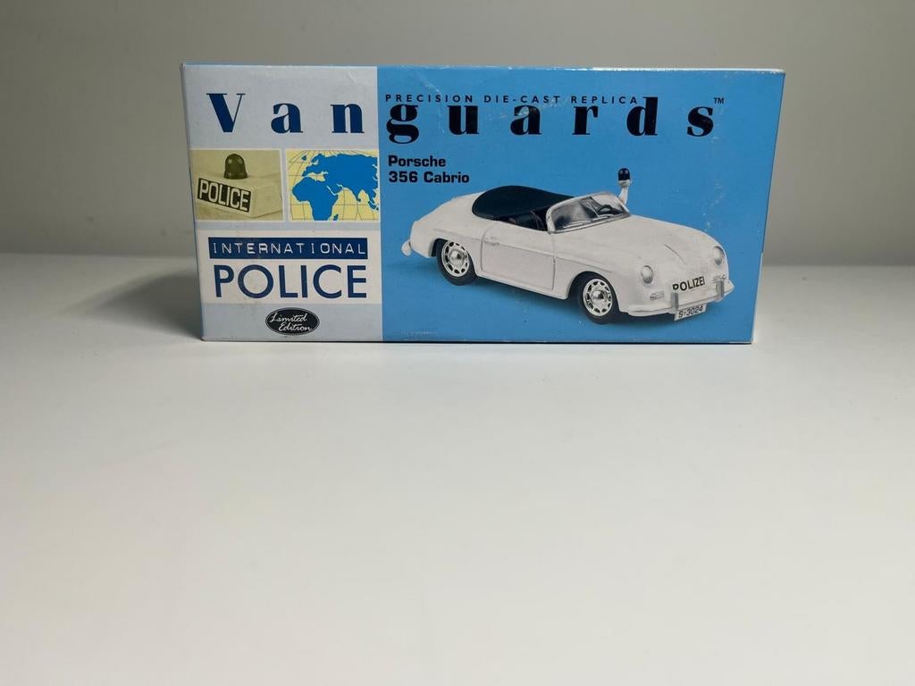 Vanguards Porsche 356 cabrio Autobahn Polizei Stuttgart 1:43, Hobby en Vrije tijd, Modelauto's | 1:43, Overige merken, Auto, .