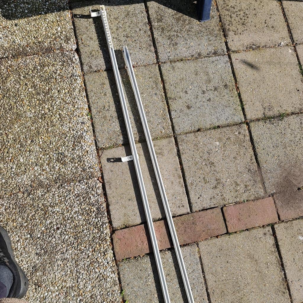 Gratis gordijnrails met bevestigingsmateriaal, Ophalen, Gebruikt, Wit, 200 cm of meer